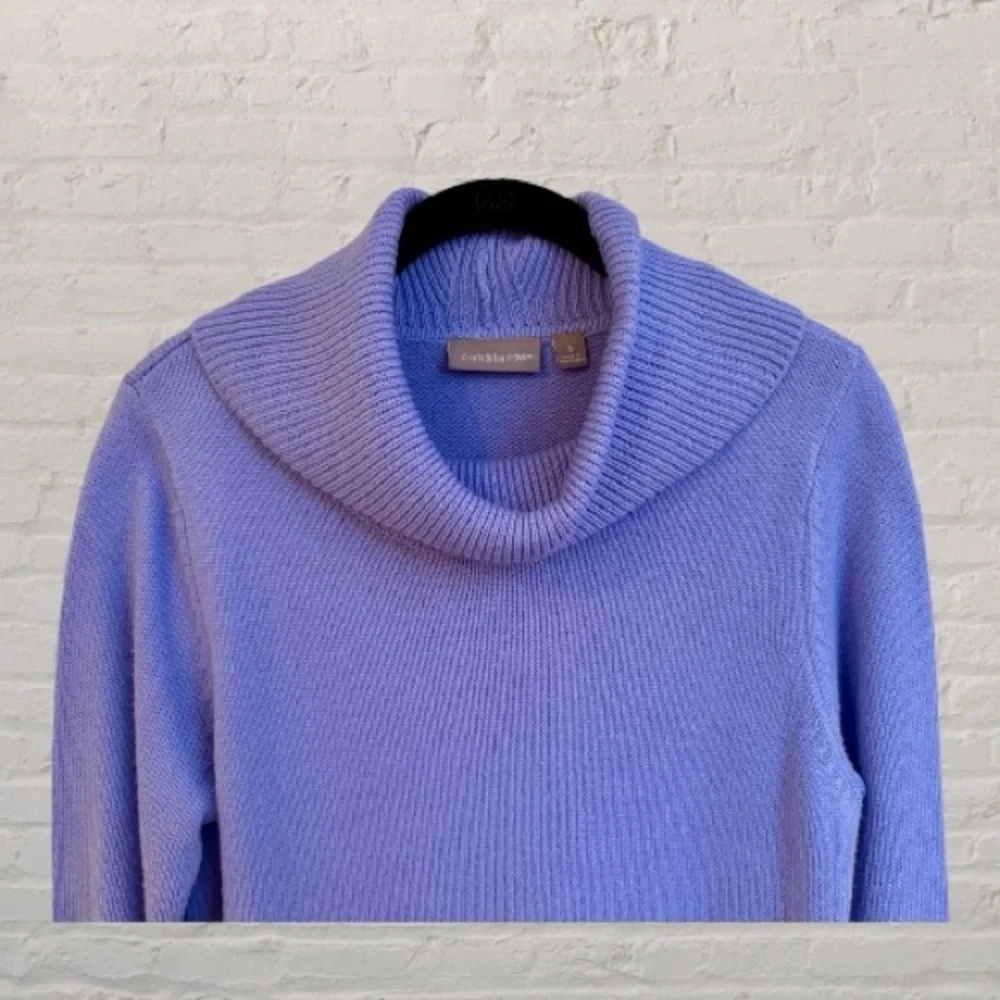 CROFT & BARROW, WOMENS, COWL NECK TUNIC IN LILAC COLOR. SIZE S